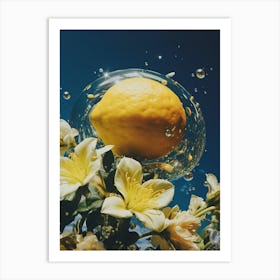 lemons surrealism Art Print