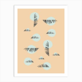 Abstract Palms Art Print