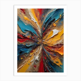 Abstract Painting~ Escape Clause~ Reimagined Art Print