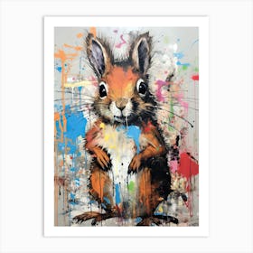 Squirrel Comedy Club Art Print