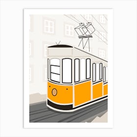 Ascensor da Bica, Lisbon, Portugal Art Print