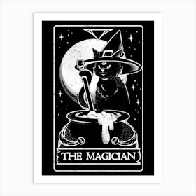 The Magician - Cute Witch Cat Gift Art Print