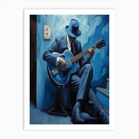 Blues Soul Series 12 - Blues Man Art Print