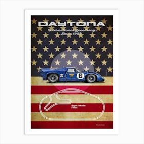 Daytona, Lola T70 Art Print