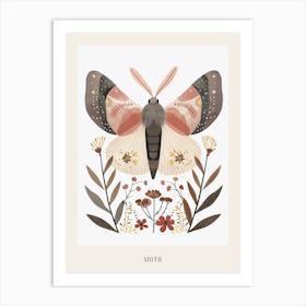 Colourful Insect Illustration Moth 47 Poster Art Print