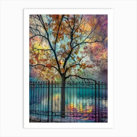 Abstract - Autumn Tree Art Print