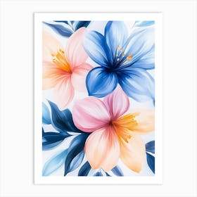 Seamless Floral Pattern Art Print