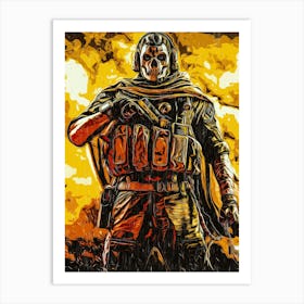 Ghost Soldier Videogame Art Print