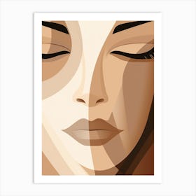 Woman'S Face 21 Art Print