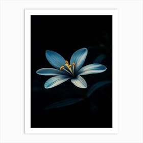 Blue Flower 4 Art Print