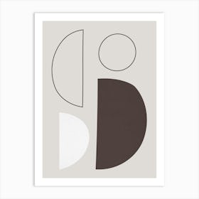 Geometry with expressive circles 7 Art Print