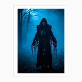 Skeleton In The Woods 3 Art Print