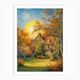 Autumn House 1 Art Print