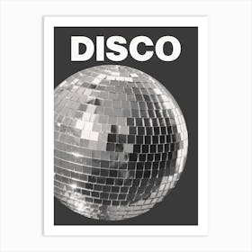 Disco Black Art Print