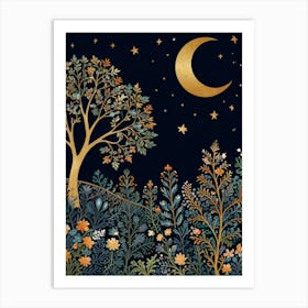 Night In The Garden 2 Art Print