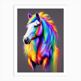 Rainbow Horse 9 Art Print