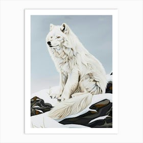 Arctic Wolf Art Print