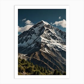 Snowy Mountain Art Print