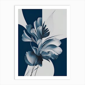 'Blue Flowers' 1 Art Print