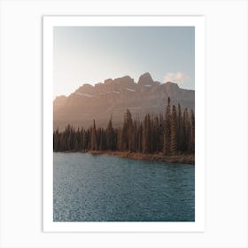 Warm Sunset Lake Art Print