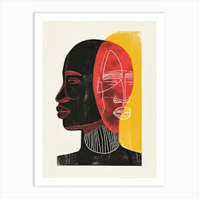 African Art Smooth 3 Art Print