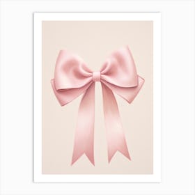 Pink Bow 4 Art Print