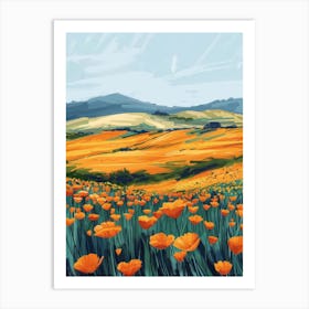 Poppies In The Field 20 Art Print