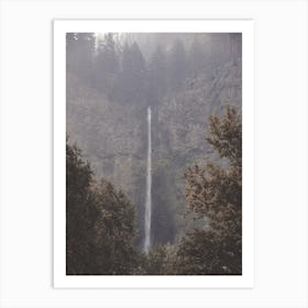 Waterfall Off Cliff Art Print