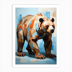 Geometric Bear 2 Art Print