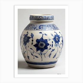 Blue And White Vase 1 Art Print
