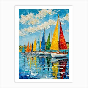 A Small Sailboats Art Print