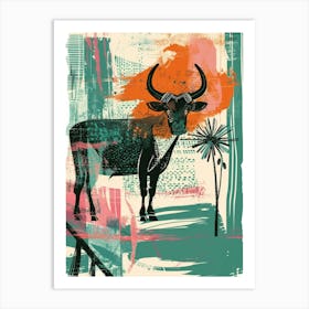 Bull Print 2 Art Print