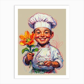 Chef Boy 1 Art Print