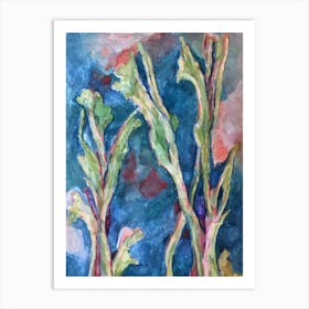 Mustard Greens Classic vegetable Art Print