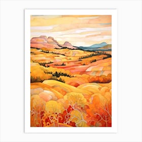 Autumn National Park Painting Acadia National Park Maine Usa 1 Art Print