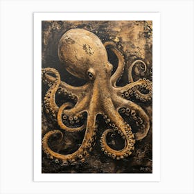 Mixed Media Octopus Painting 2 Art Print