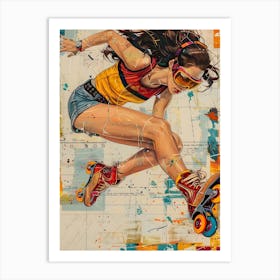 Roller Girl 2 Art Print