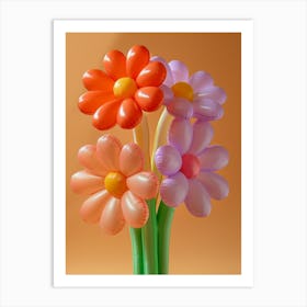 Dreamy Inflatable Flowers Asters 5 Art Print