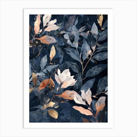 Magnolia Leaves Art Print