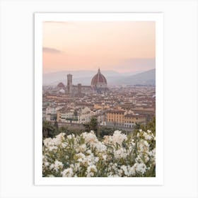 Sunset In Florence Art Print