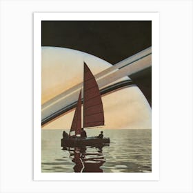 Sailing To Saturn Art Print
