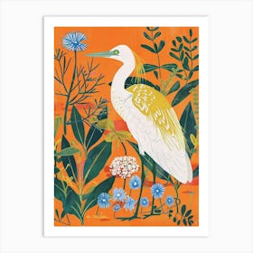 Spring Birds Egret 1 Art Print