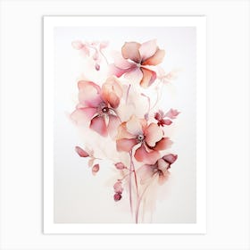 Poppy Reverie: Enchanting Floral Print 1 Art Print