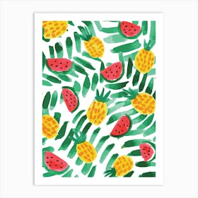 Tropical Fruit haven Art Print