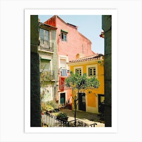 Lisbon Colorful Building Travel Art Print