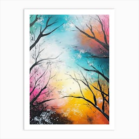 Abstract Tree Painting Art Print