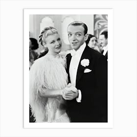 Fred Astaire And Ginger Rogers Art Print