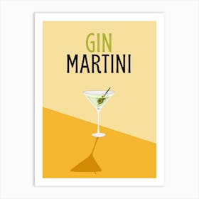 Gin Martini Print Art Print