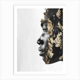 Gold Face 15 Art Print