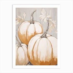 Neutral Pumpkin Painting 3 Art Print